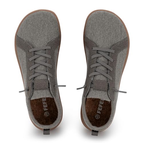 Image of Men's Barefoot Wide Toe Box Shoes - Minimalist Barefoot Shoes with Zero Drop Sole Extra Wide Slip on Walking Shoes for Men