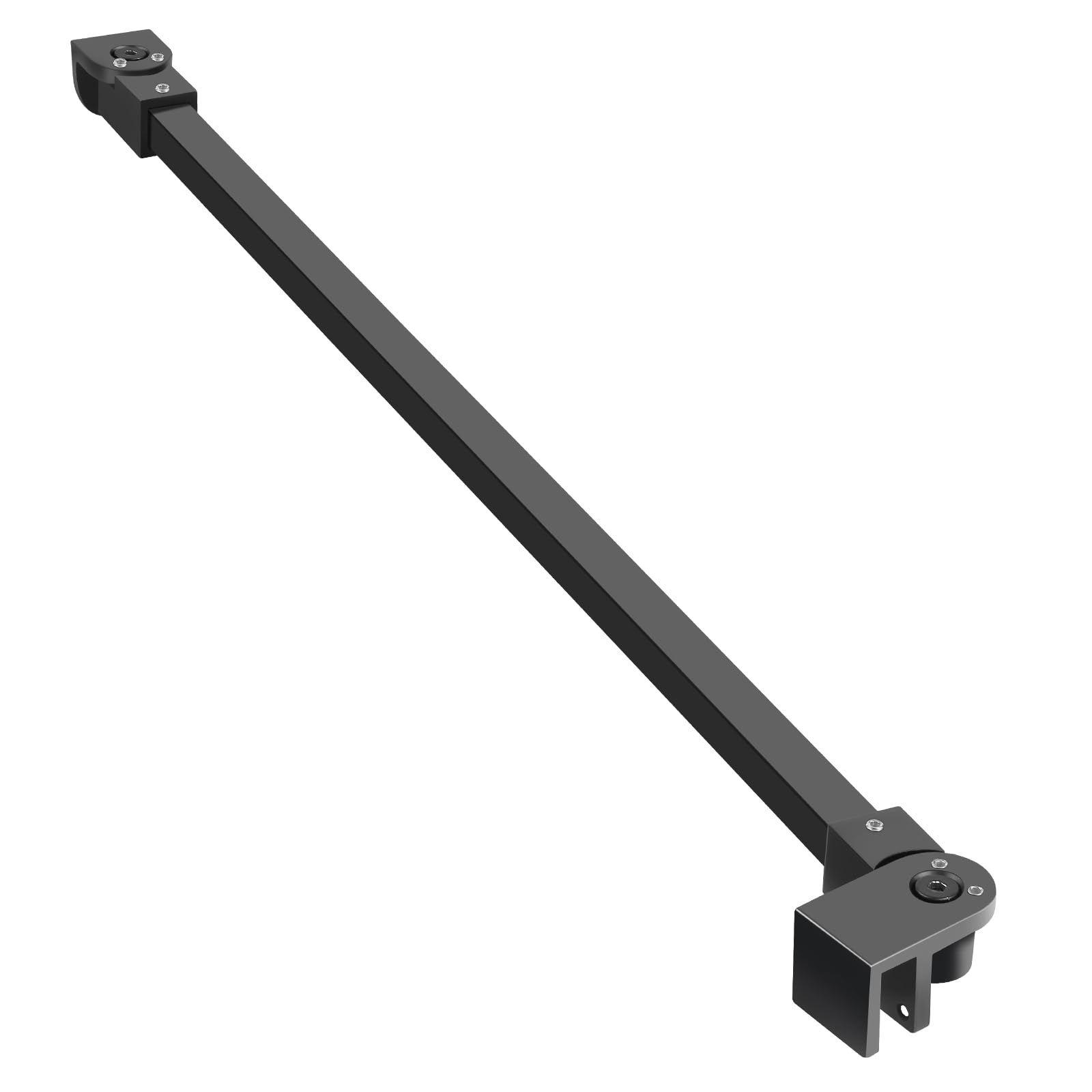 SVNR Soporte para mampara de ducha de 50 cm con ángulo giratorio flexible de 180°, barra estabilizadora para cristal de grosor 6-10 mm, barra de sujeción giratoria de acero inoxidable para mamparas de