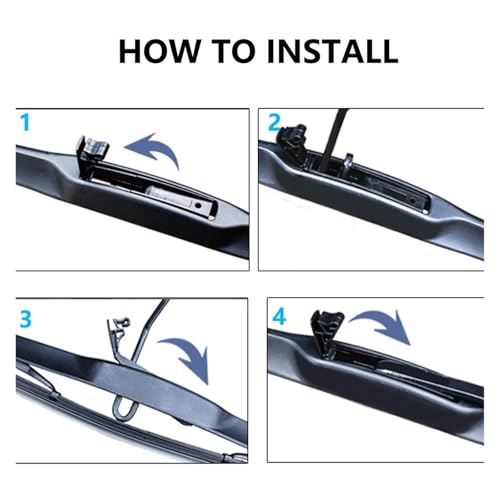 Limpiaparabrisas de limpieza delantera con barrido plano para M3 E46 7