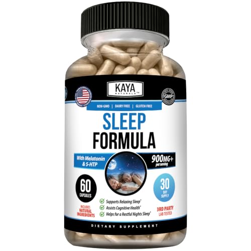 Kaya Naturals Sleep Support Formula with Melatonin 60 Count