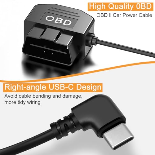 Cable OBD tipo C de 3,5 m para cámara de salpicadero con interruptor Acc 4
