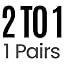 2 to 1 (1 Pairs)