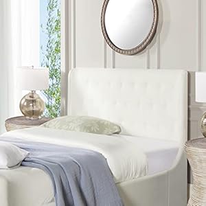 Jennifer taylor home brooks contemporary tufted shelter platform bed  urban country home decor