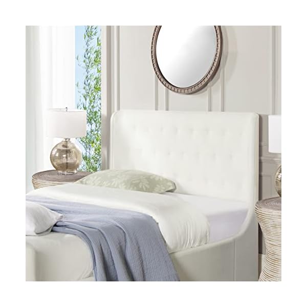 Jennifer taylor home brooks contemporary tufted shelter platform bed  urban country home decor
