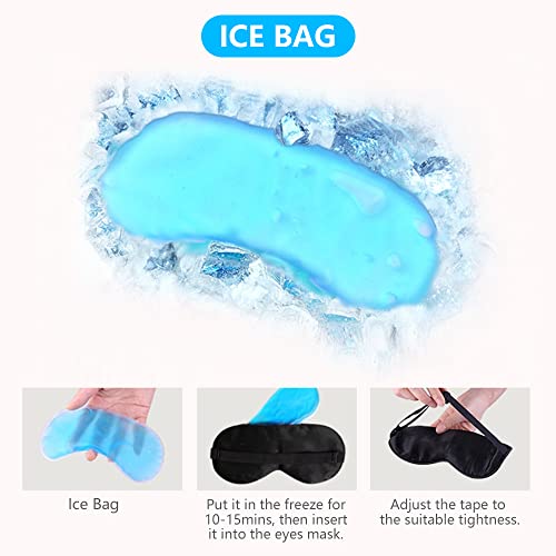 Máscara de olhos aquecida USB Vapor elétrico Venda quente para olhos com bolsa de gelo Bolsa de erva