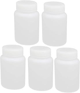 Lon0167 New 5pcs 250ml Featured Plastic Round Laboratory reliable efficacy Reagent Bottle Sample Thicken Bottle(id:6b7 21 1e 844)