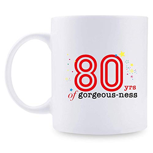 Regalos de 80 cumpleaños para mujeres - Regalos de cumpleaños de 1939 para mujeres, regalos de cumpleaños de 80 años Taza de café para mamá, esposa, amiga, hermana, ella, colega, compañera de trabajo