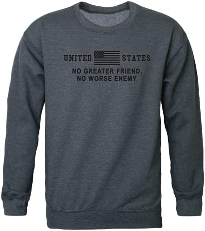 Rapid Dominance Graphic Crewneck Sweatshirt, H.Charcoal, Sma