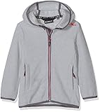 Fest angeschnittene Kapuze CMP Mädchen Fleece Jacke, Ice, 116