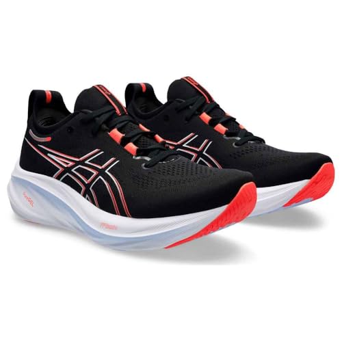ASICS ASICS Men's Gel-Nimbus 26Sneaker, Black True Red, 11 US
