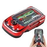 DAGAHE Handheld Racing Game,Racing Car Adventure Toys,Machine Logic Thinking Training Innovative Racer with Steering Wheel,Driving Simulator Small Car with Dual Player Mode for Family Play(Red)