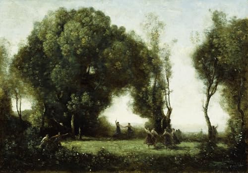 Affiche Danse des Nymphes Corot pour mur vide salon
