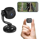 Hidden Camera,4k Spy Cameras for Home Surveillance with Night Vision Motion Detection, Mini Nanny Cams Wireless with Cell Phone App, Two Way Audio