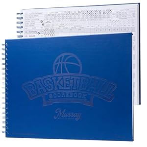 Murray Sporting Goods Premium Basketball Scorebook – 60 Games Score Book Side by Side Stat Keeping Book