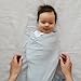 snuggle me Swaddle | Organic Cotton Swaddle Blanket, Soft Stretch, 47 x 47 inches (Bluebell)