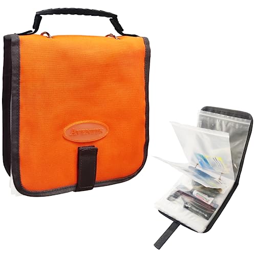 Aventik organizador blando para cebos de pesca resistente al agua 8.5x8.5x1.1 pulgadas Naranja miniatura 1