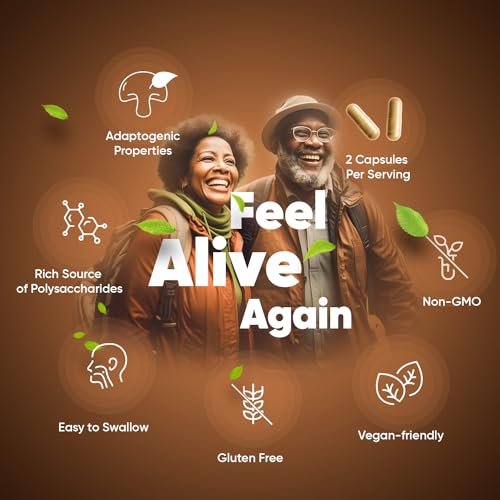 Organic-Mushroom-Complex-8-180-capsules-1000mg-Lions-Mane-7-Mushroom-Blends-Reishi-Chaga-Cordyceps-Shiitake-Oyster-Maitake-Coprinus-Added-Turmeric-Ginger-Vegan-Non-GMO