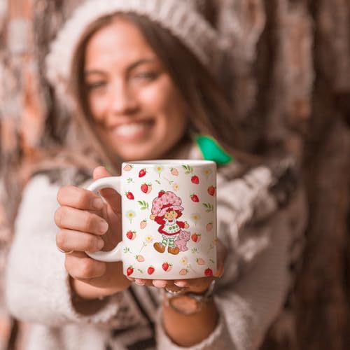 Taza de porcelana con diseño de fresa 11 oz miniatura 5