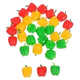 Lumineux et accrocheur : ajoutez à votre maison ou à votre espace de travail ces faux poivrons vibrants, parfaits pour rehausser n'importe quel thème de décoration, faux légumes, mini faux poivrons