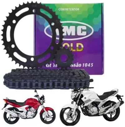 Kit de Transmissão e Tração Kmc para Yamaha Fazer 250 2005 a 2016