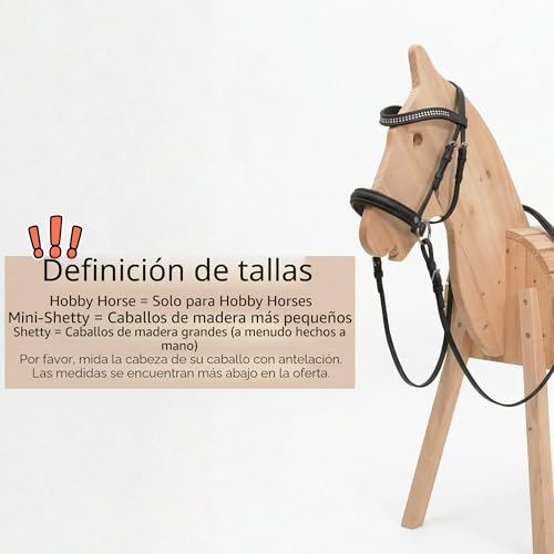 Miniatura 2 de Pfiff 103111 Hobby Horsing, Trense Sin Mordeduras Para Caballos De Peluche Para Hobby, Color Negro