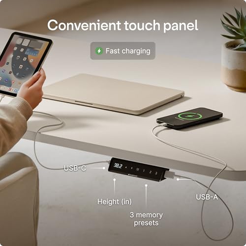 Electric standing desk adjustable
