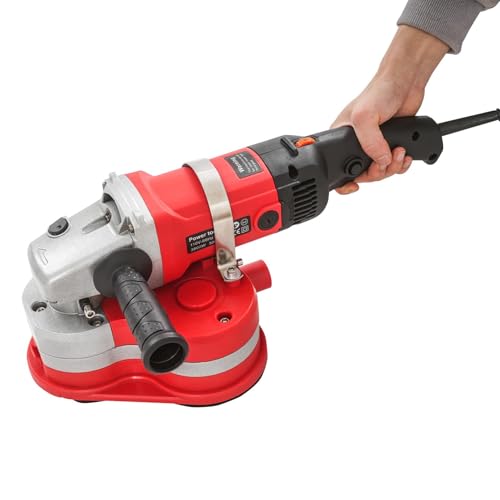 Amoladora De Concreto Eléctrica De 3 Cabezales Pulidora Pisos 3000 W Con 3 Discos Lijado Diferentes Y Bloqueo Seguridad Para Pulido Profesional Suelos En Cemento, Mármol, Granito