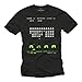 Old School T-Shirt Space Invaders schwarz Herren XXXL