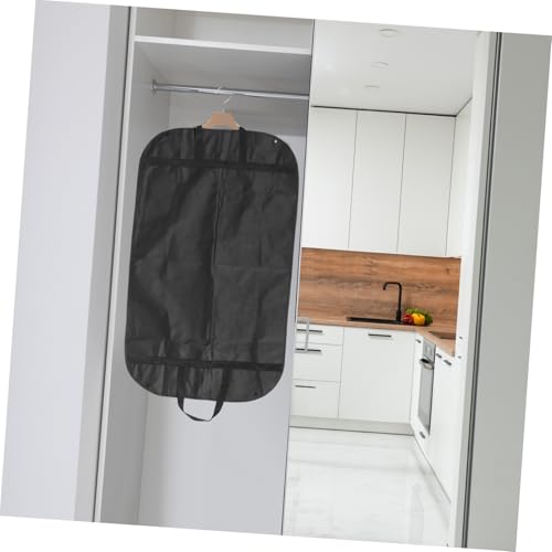 PartyKindom Professional Suit Dust Cover Non Woven Garment Bag Cover Travel Storage Bag Breathable 60x100cm Loop Handles4