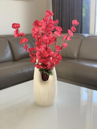 Image of Coolkart Artificial Orchid Flower Bunches, Pink | 60 cm Tall, 7 Heads, Home Decor, Decorative