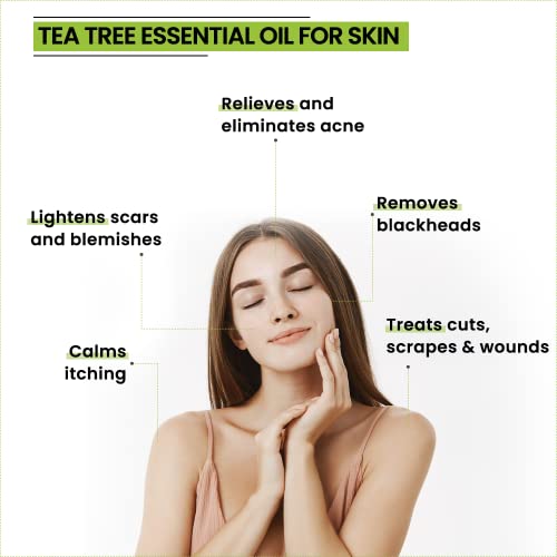 Rey Naturals Tea Tree Oil | Tea Tree Essential Oil for Hair, Skin and Face Care - 100% Pure Tea Tree Oil for Dandruff, Acne, Aromatherapy, Stress,... - Image 3
