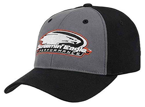 Harley-Davidson Men's Screamin' Eagle Ringer Flex Baseball Cap HARLMH0300 (L/XL) Black