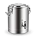 Produktbild LJXWH Isolierung Barrel Edelstahl Isolierung Barrel Gewerbe Doppelsuppenlöffel Multifunktions-Bucket große Kapazitäts-Isolierung Barrel (Color : Silver1, Size : 30l)