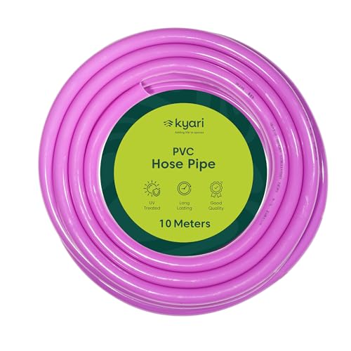 Image of Kyari Garden Hose Pipe Non-Braided 10 Meter 3 /4 Inch Without Clamps - Heavy-Duty Flexible PVC Water Pipe for Home Garden, Plants, Car Wash, Cooler Filling, Balcony & Outdoor Use