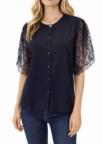 Chemisier Diesel C-Ophelia noir à manches courtes taille S
