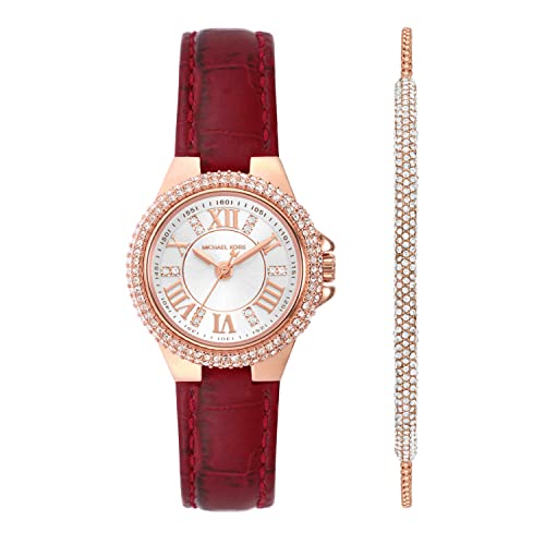 Image of Michael Kors Camille Analog White Dial Women's Watch-MK1069SET
