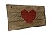 5 x 9 inch Hand Painted Small Heart Sign, Primitive Rustic Reclaimed Barn Wood, Wall Hanging, Gift for Her, Wedding, Love, Valentine's Day Decor, Photo Prop