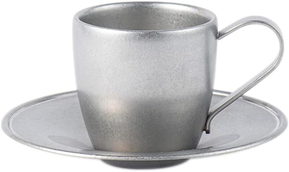 Amazon.com: VINTAGEINOX DW Cup & Saucer, 3.4 fl oz (100 ml), Made