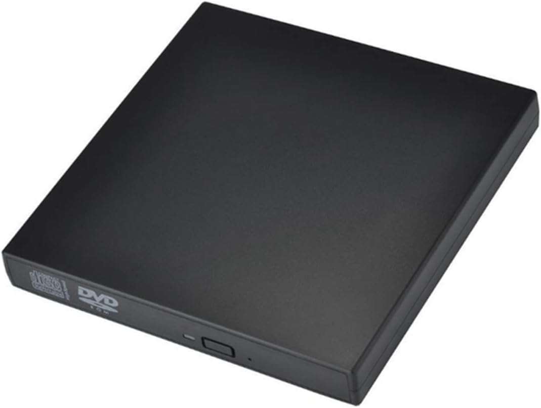 Hemobllo Dvd Drive Dvd Recorder CD Drive Dvd Writer External CD Drive Laptop Driver Burner Black External Player Rw Optical Drive