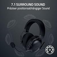Razer BlackShark V3 X HyperSpeed - Kabelloses E-Sport-Headset - Ultra leicht 270g - Triforce 50mm Treiber - Abnehmbares Mikrofon - Surround Sound - Wireless 2,4 Ghz & Bluetooth - PC/Mac | Schwarz – Ansicht 9