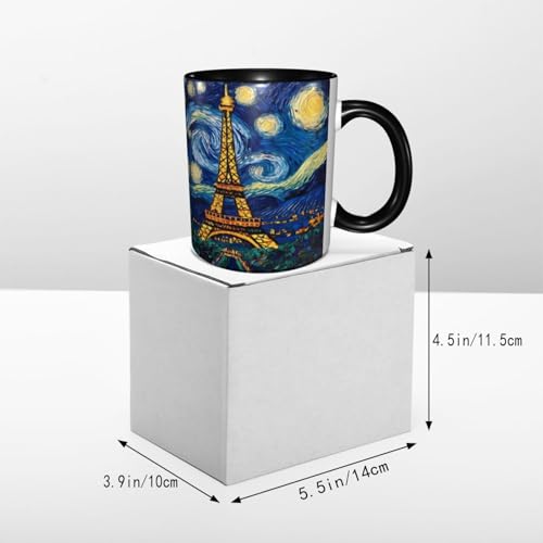 Taza de cerámica con diseño Torre Eiffel 11 oz miniatura 5