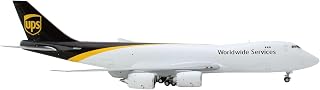 GeminiJets Boeing 747-8F Commercial Aircraft UPS Worldwide Services White with Brown Tail 1/400 Diecast Model Airplane