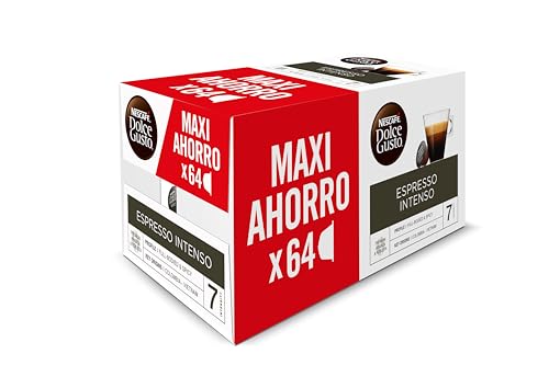NESCAFÉ Dolce Gusto Espresso Intenso, 64 cápsulas, Intensidad 7 (2 pack x 32)