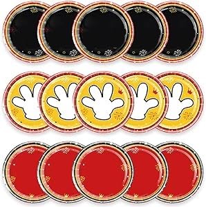 NF ORANGE 30pc Party Plates, Birthday Party Decorations Supplies