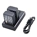Produktbild DSTE 2X BLX-1 BLX1 Full Coded Ersatz Batterie + Dual USB-Ladegerät mit LCD-Display Kompatibel mit Olympus OM-1 OM1 Micro SLR Camera OM System