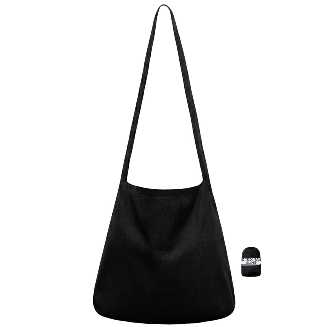 Nanobag Sling 19L Foldable Packable Crossbody Grocery Bag for Men & Women