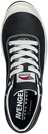 Avenger Work Boots Men's Low Top Industrial Shoe, Black/White, 10 | Image 3