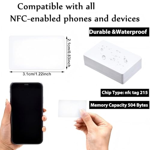 Tarjetas NFC 215 compatibles con TagMo para programar datos y automatizar tu móvil 2