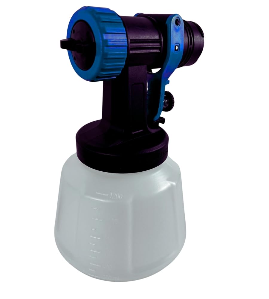 Pistola a Spruzzo a Batteria, Pistola a Spruzzo per Vernice Doppia Batteria 48V, Pistola Vernice Elettrica, Serbatoio 1200 ML, Pistola per Verniciare con Accessori