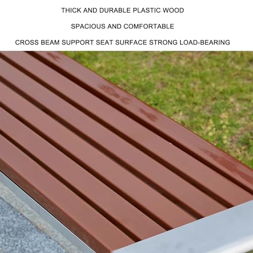 Banc de terrasse extérieur doté d'une assise ergonomique durable